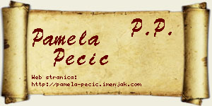 Pamela Pecić vizit kartica